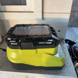 18v Ryobi Battery And Charger 