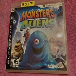 PS3 Game. MONSTERS vs ALIENS 