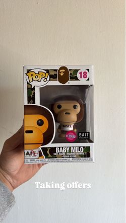 Funko Pop BAPE Baby Milo #18 Flocked BAIT Exclusive