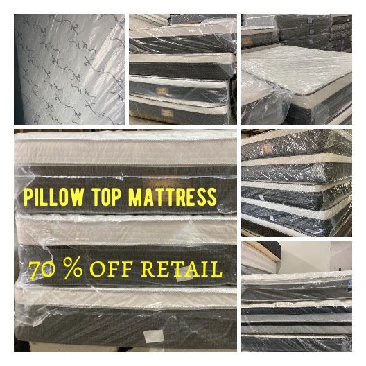 😴😴 PILLOW TOP MATTRESS ALL SIZE BRAND NEW STARTING AT $170 BEST PRICE IN TOWN😴😴