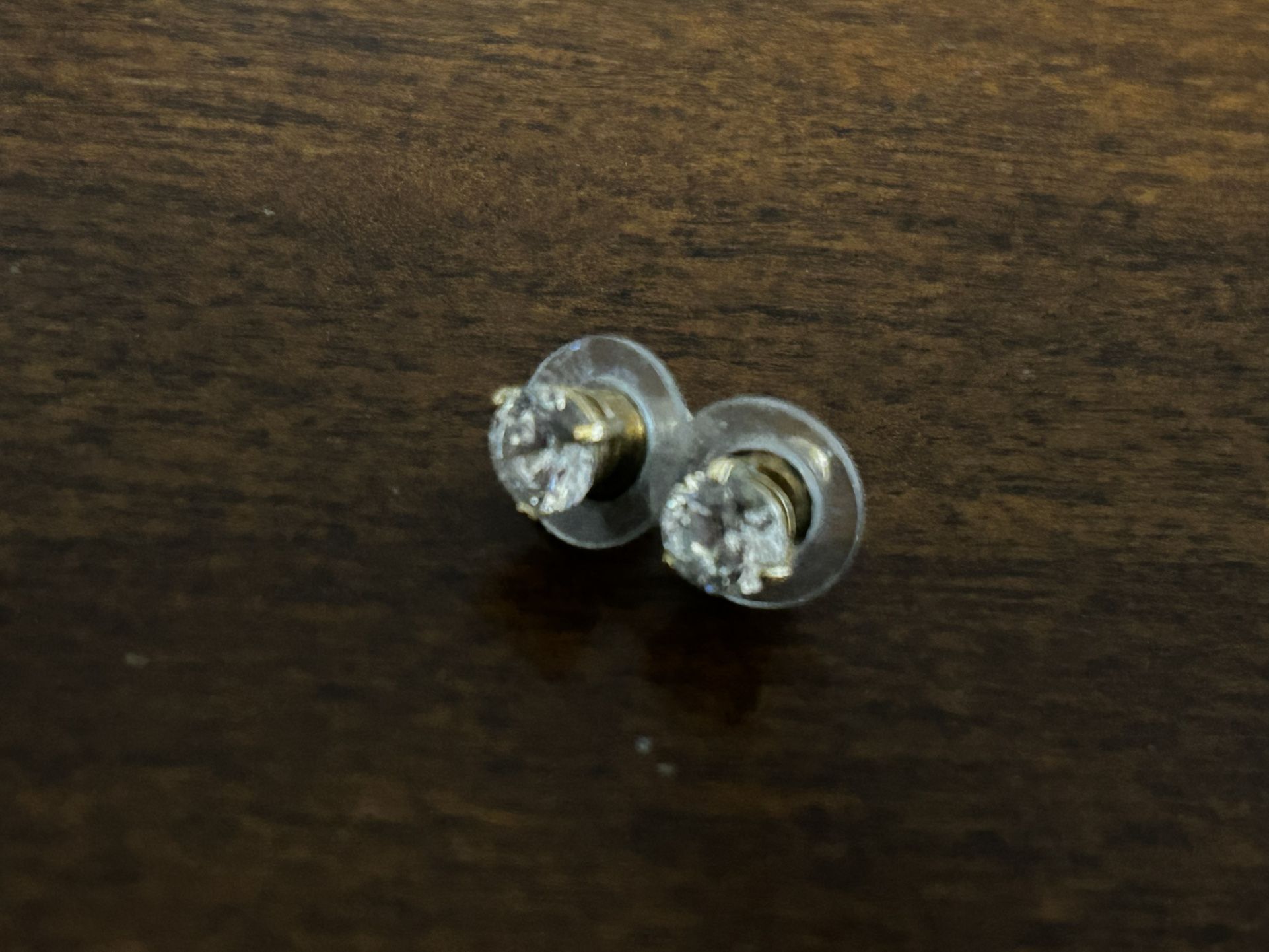 Swarovski Crystal Stud Earrings 1/4” Dia