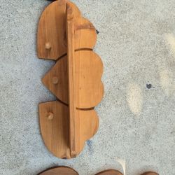 Wooden Heart Shelves