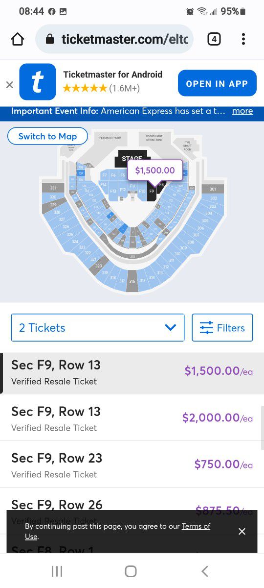 Elton John Concert Tickets Amalie Arena for Sale in Tampa, FL - OfferUp
