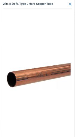 2” Type L Hard Copper tube