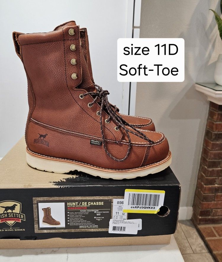 Red Wings Irish Setter Soft Toe Boots Size 11