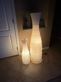 Wine bottle crepe paper lighted deco