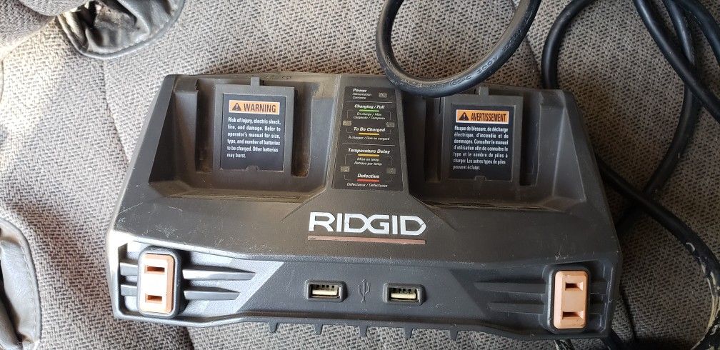 ridgid dual battery charger