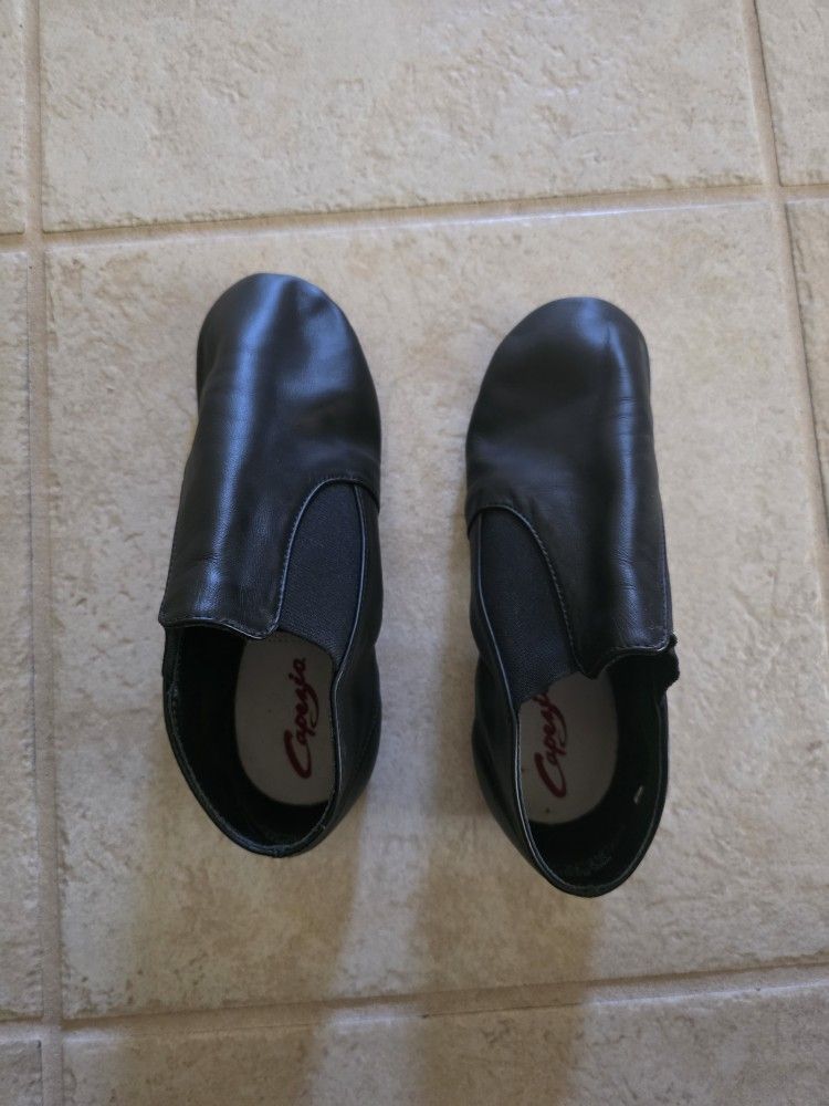 CAPEZIO DANCE SHOES CG05A NIB NOS SPLIT SOLE GORE BOOT BLACK SZ 5.5 M Medium