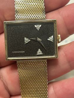 Longines 3008- 528 Asymmetric rectangular Diamonds Men's Mechanical Watch.