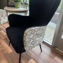 Amera Black Accent Chair