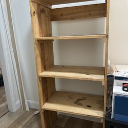 Solid Wood Bookshelf/storage Shelf– 4 Shelves