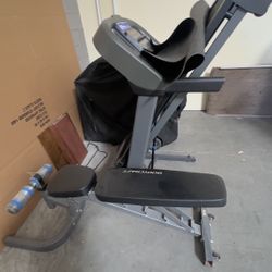 Treadmill and bench 