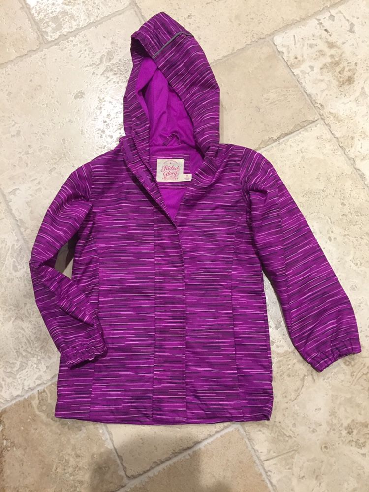 Purple&pink Rain Jacket (Little Girls Size 4/5)