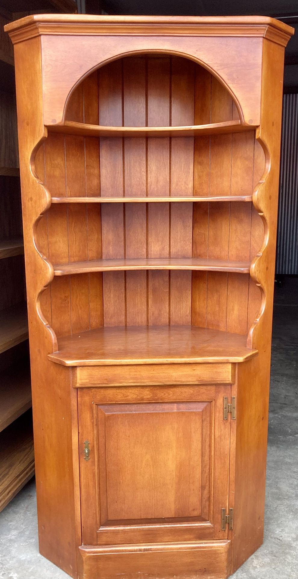 Solid Red Maple 6 Tier Bookcase / Bookshelf / Storage Display Cabinet Shelf