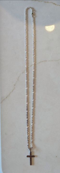 Figaro chain 5mm , 30" long Sterling Silver 20 grams