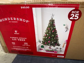 Wondershop 6ft Alberta Spruce Pre-Lit Christmas Tree