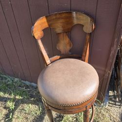 Wooden Bar Stools (3)