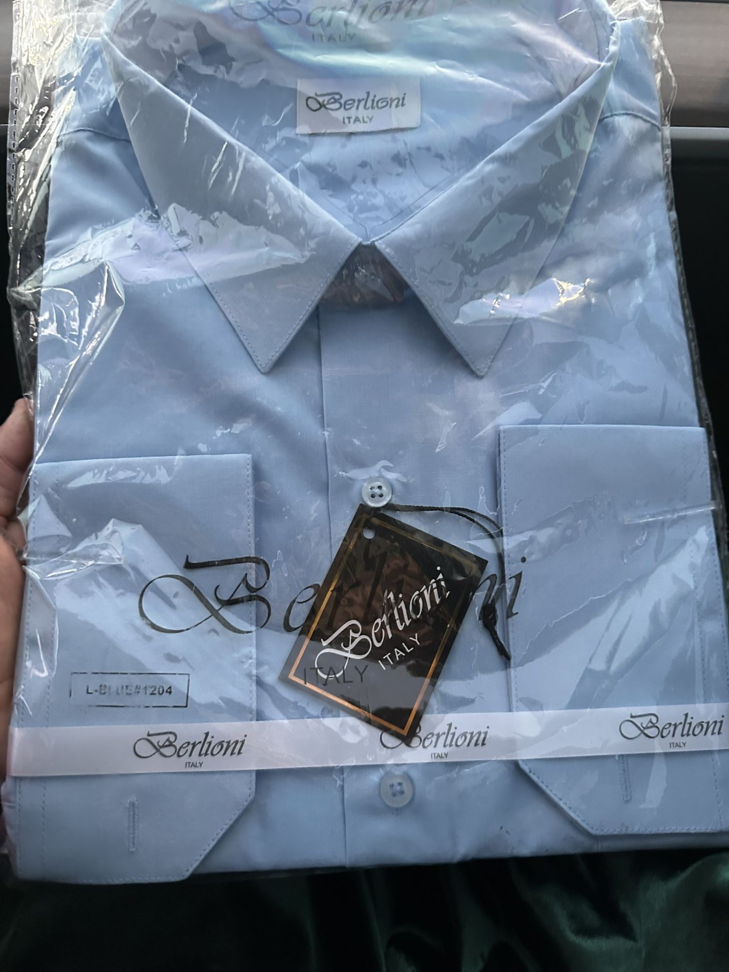 New Men's Berlioni Italy Button Up Shirt 2XL