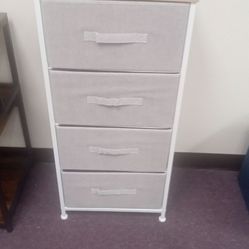 Gray Fabric Dresser