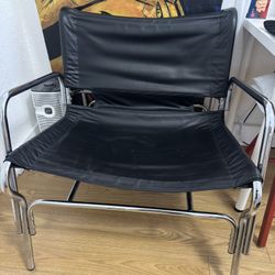 Leather And Metal Chair