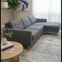 🔥 Reversible Sectional Sofa Couch – Furniture – Home & Decor – 8ft x 5ft – Good Condition Christmas 

🛋️