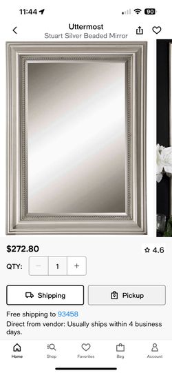 Uttermost Stuart Mirror, Silver