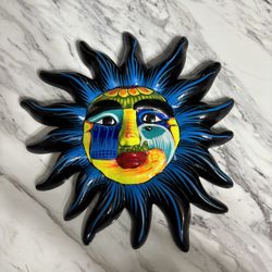 New Mexican ceramic sun face