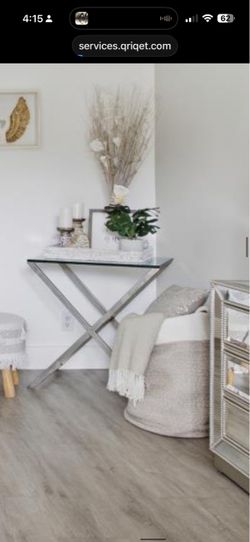 Modern Glass Console Table