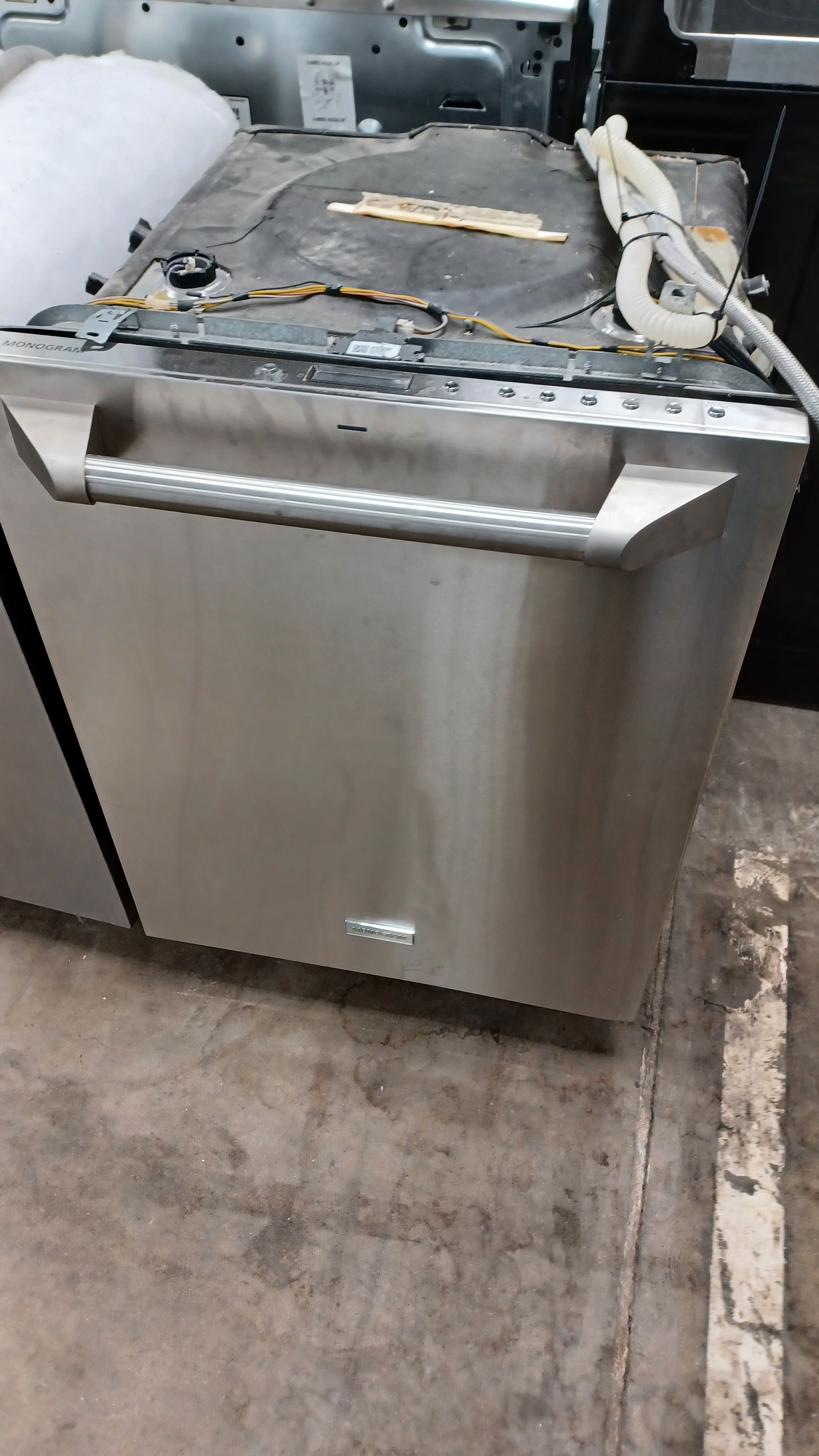 Monogram stainless steel dishwasher