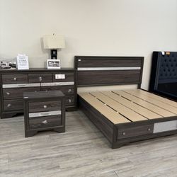 NEW QUEEN BEDROOM SET ( King Available )