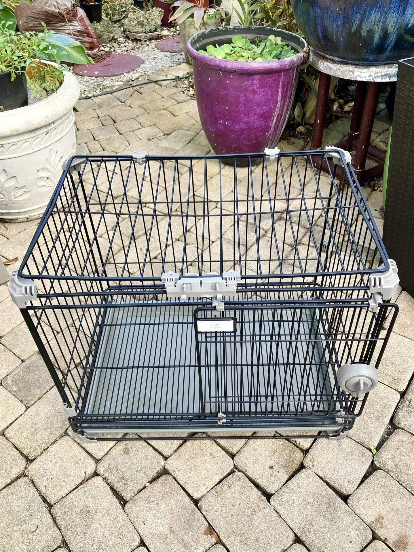 24” Flaruziy Pet Cage: 24"L x 16.5"W x 19.49"H