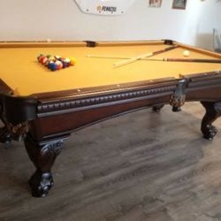 American Heritage brand Solid wood 3pc. Slate pool table