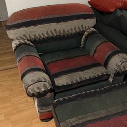 Reading Chair And Ottoman 