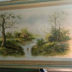 Catherine Parker Melton Large Landscape Oil On Canvas 