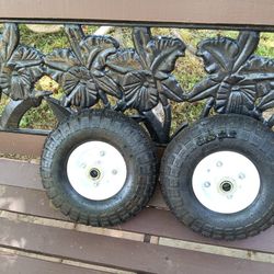 Two New Tires For Hand Truck Or Wagon Size 4.10/3.50-4