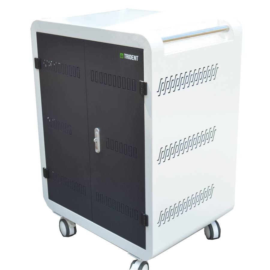 Trident Mobile Charging Storage Cart for 42 Laptops Tablets