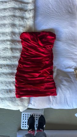 Size 2 Strapless Express Satin Dress