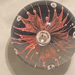Hand Blown Glass Paperweight 