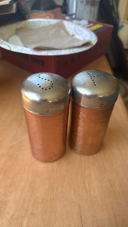 Copper color Salt & Pepper shakers