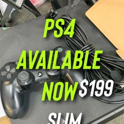PS4 AVAILABLE NOW THE SLIM 