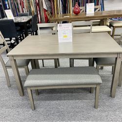 6pc Dinning Table Set $599