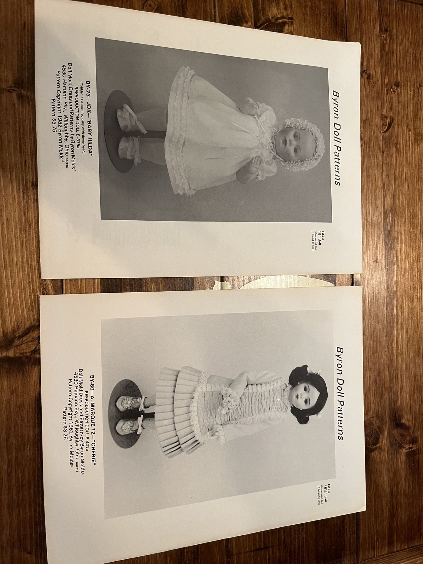 Vintage Byron Doll Patterns Never Been Out Of The Package