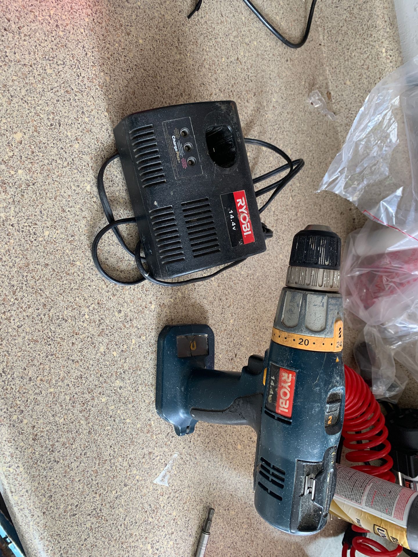 Ryobi drill and charger