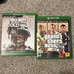XBOX ONE Call Of Duty And Grand Theft Auto V Games