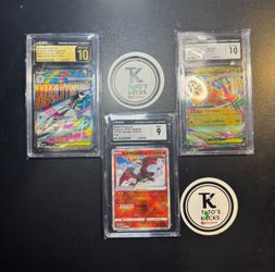 3 Slabs Charizard, Dragonite, Gardevoir