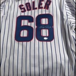 Jorge Soler Autographed Jersey