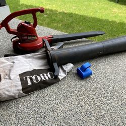 Toro Leaf Blower And Leaf Vacuum 