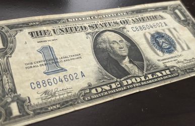 $1 1934. Banknote USA. “Funny back “