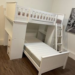 💤🌻💤 Otha Twin L-Shaped Bunk Beds with Built-in-Desk by Harriet Bee 💤🌻💤⭐️⭐️⭐️🚚