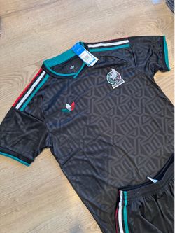 Adidas black Mexico soccer Jersey S-M-L-XL-2XL